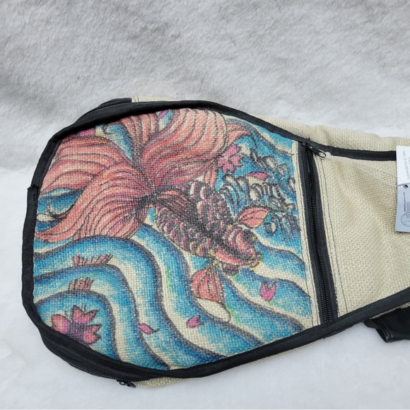 Hemp Ukulele Bag Custom Art  NWT - Picture 2 of 5